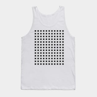 Minimal X Pattern Simple Minimalist Design Gift Women Men Boys Girls Tank Top